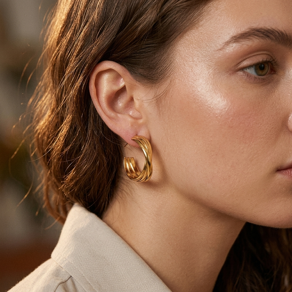 The trinity twist Hoops