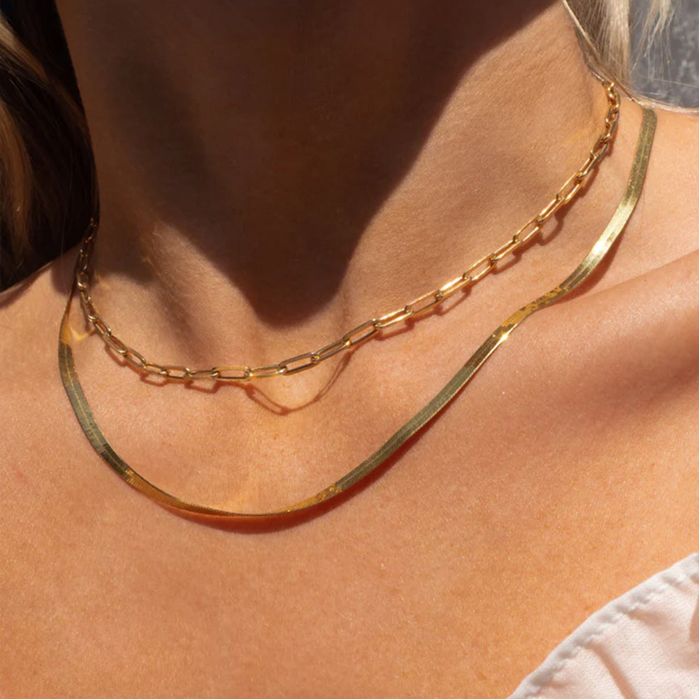 The Luxe Herringbone Chain