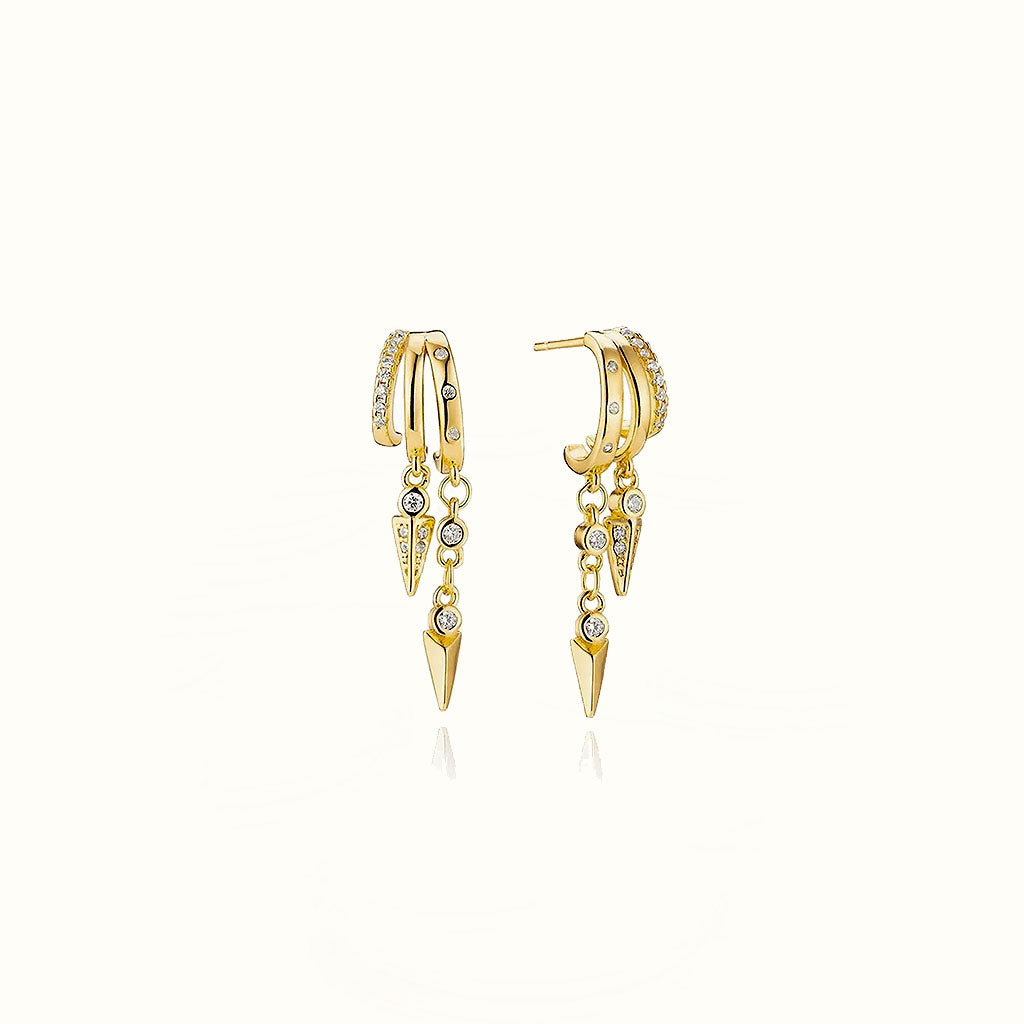 The luxe Chain short earrings